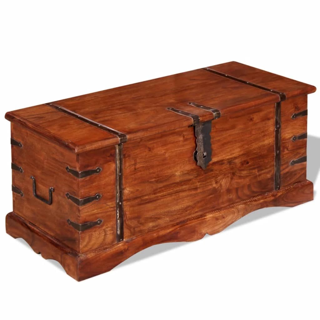 VidaXL Solid Wood Storage Chest Set Honey Finish by vidaXL