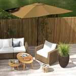 Outsunny Outsunny Rectangular Market Umbrella 2 x 3 Meter with Crank Handle for Outdoor Patio Use - Parasol