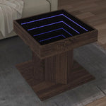 vidaXL vidaXL Coffee Table 50x50x45 cm With LED Infinity Mirror For Modern Living Rooms - Coffee Table