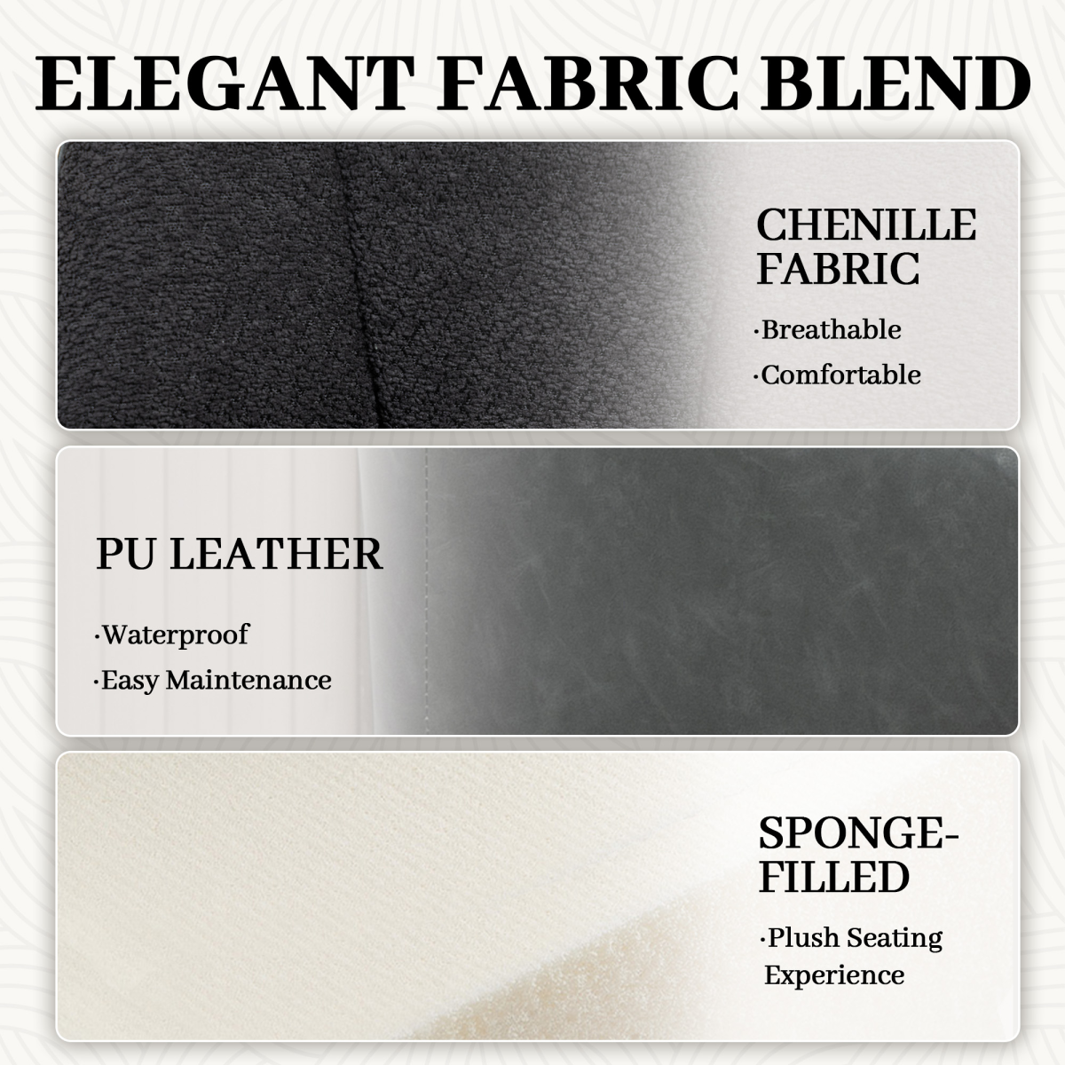 HOMCOM Accent Chair Compact Chenille For Living Room: chenille fabric, PU leather, sponge-filled plush seating.