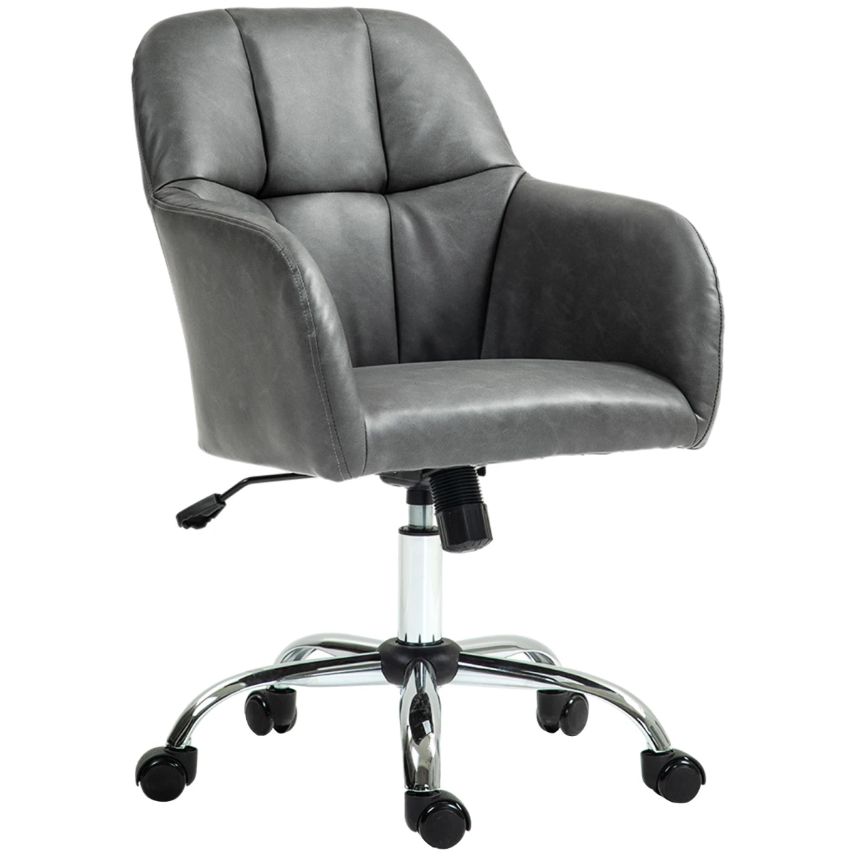 HOMCOM HOMCOM Chair 46-56cm PU Leather Tilt Office - Office Chair