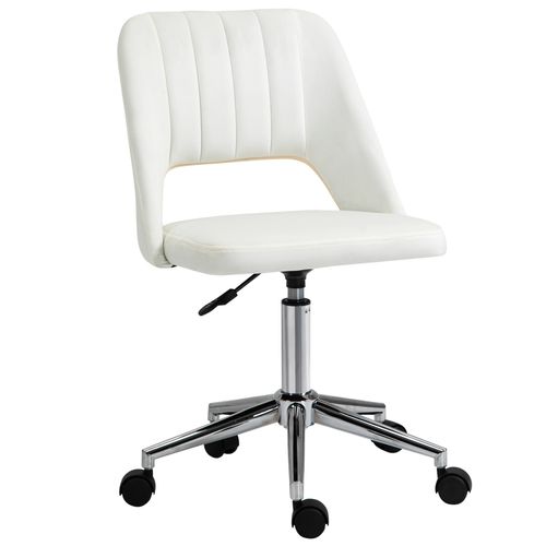 Vinsetto Mid-Back Swivel Office Chair with Adjustable Height and Armless Design enhances your home office style and comfort.