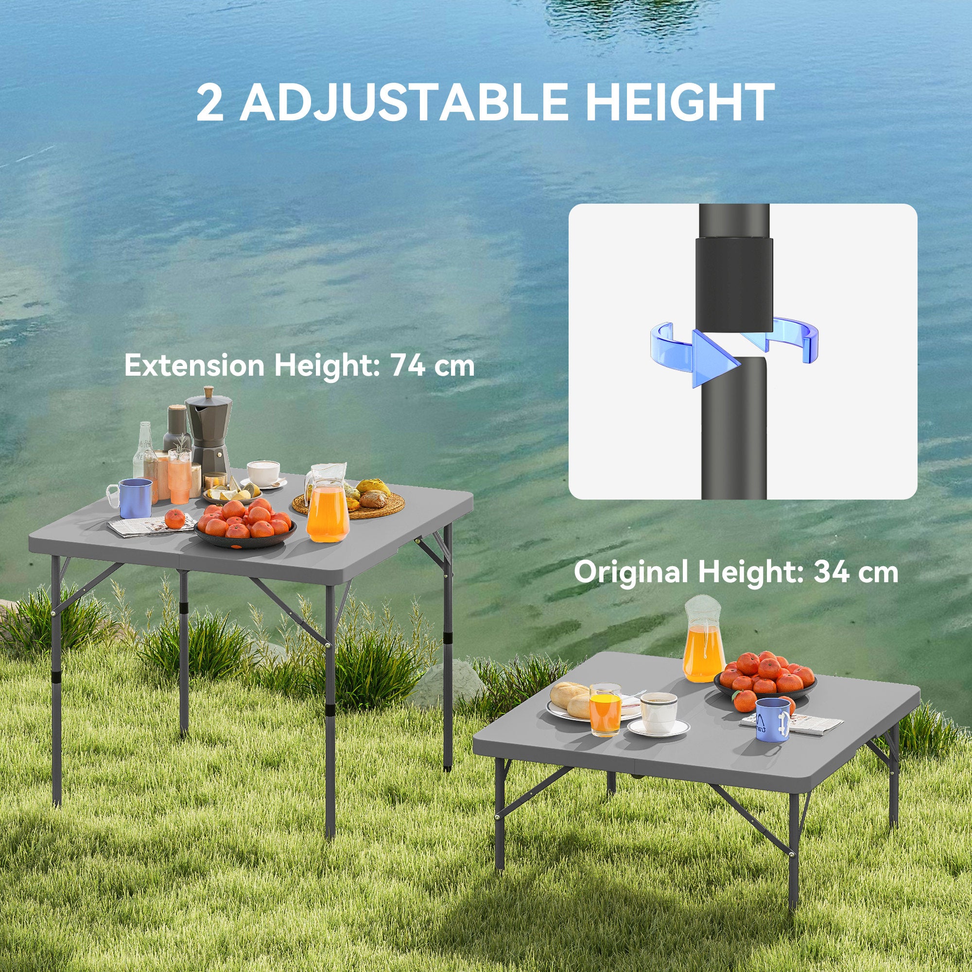 Homcom Ergonomic Office Chair Adjustable 3D Armrests Home outdoor folding tables with breakfast