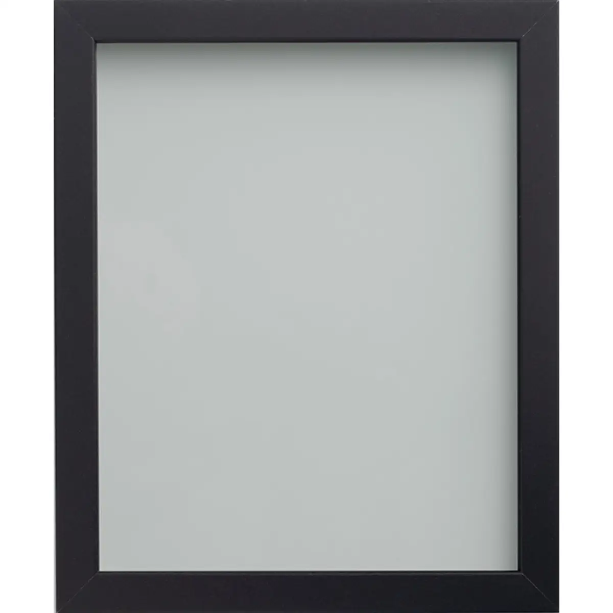 Unbranded Foil Wrapped MDF Picture Photo Frame Fitted with Perspex Plexiglass, Black Frame - Photo Frame