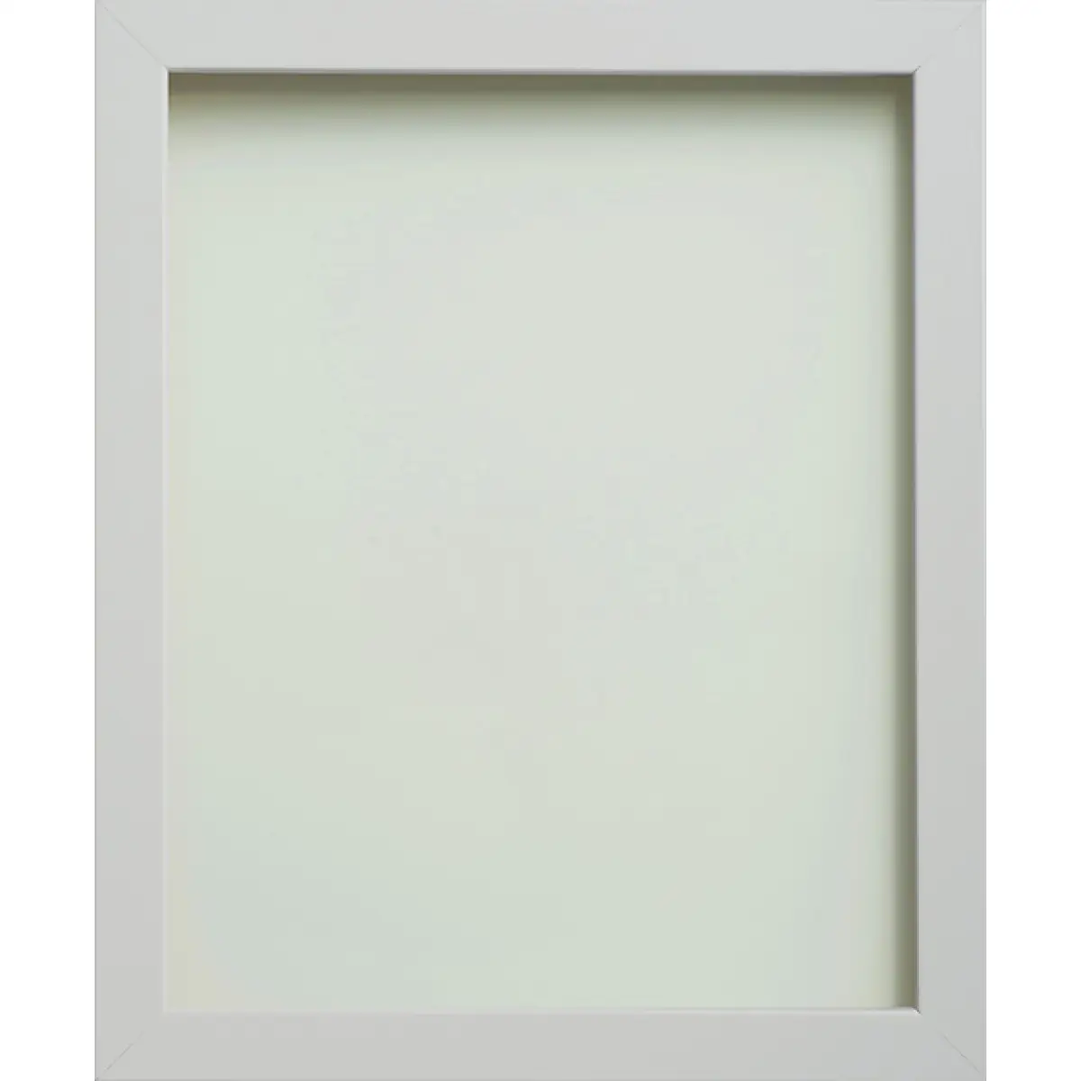 N/A Foil Wrapped MDF Picture Photo Frame Fitted with Perspex Plexiglass, White Frame - Photo Frame