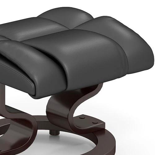 HOMCOM Massage Recliner Chair with Footstool and Adjustable Backrest for Ultimate Relaxation and Comfort by HOMCOM