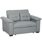 HOMCOM Homcom Sofa Bed Two Seater Click Clack For Living Room - Sofa Bed