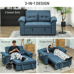 Homcom Sofa Bed Two Seater Click Clack For Living Room by HOMCOM