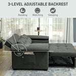 Homcom Sofa Bed Two Seater Click Clack For Living Room by HOMCOM