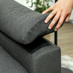 Homcom Sofa Bed Two Seater Click Clack For Living Room by HOMCOM