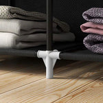 HOMCOM HOMCOM Fabric Portable Wardrobe 125x43x162.5 cm with 8 Shelves and 2 Hanging Rails Dust-Proof Storage for Home Organization - Wardrobe