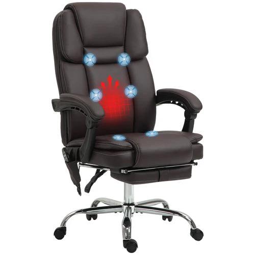 Vinsetto Vinsetto Massage Office Chair, PU Leather High Back Recliner - Office Chair