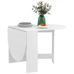 HOMCOM HOMCOM Oval Drop Leaf Table for Small Spaces - Dining Table