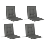 Outsunny Outsunny Set of 4 Garden Chair Cushions, Outdoor Seat Pads - Garden Chairs
