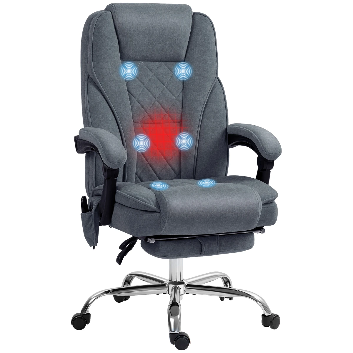 Vinsetto Massage Office Chair Six Point Massage For Desk by Vinsetto
