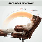 HOMCOM Office Chair High Back Leathaire with Lumbar Home by HOMCOM