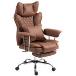 HOMCOM HOMCOM Office Chair High Back Leathaire with Lumbar Home - Office Chair