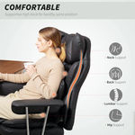 HOMCOM Office Chair High Back Leathaire with Lumbar Home by HOMCOM