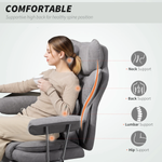 HOMCOM Office Chair High Back Leathaire with Lumbar Home by HOMCOM