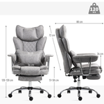 HOMCOM Office Chair High Back Leathaire with Lumbar Home by HOMCOM
