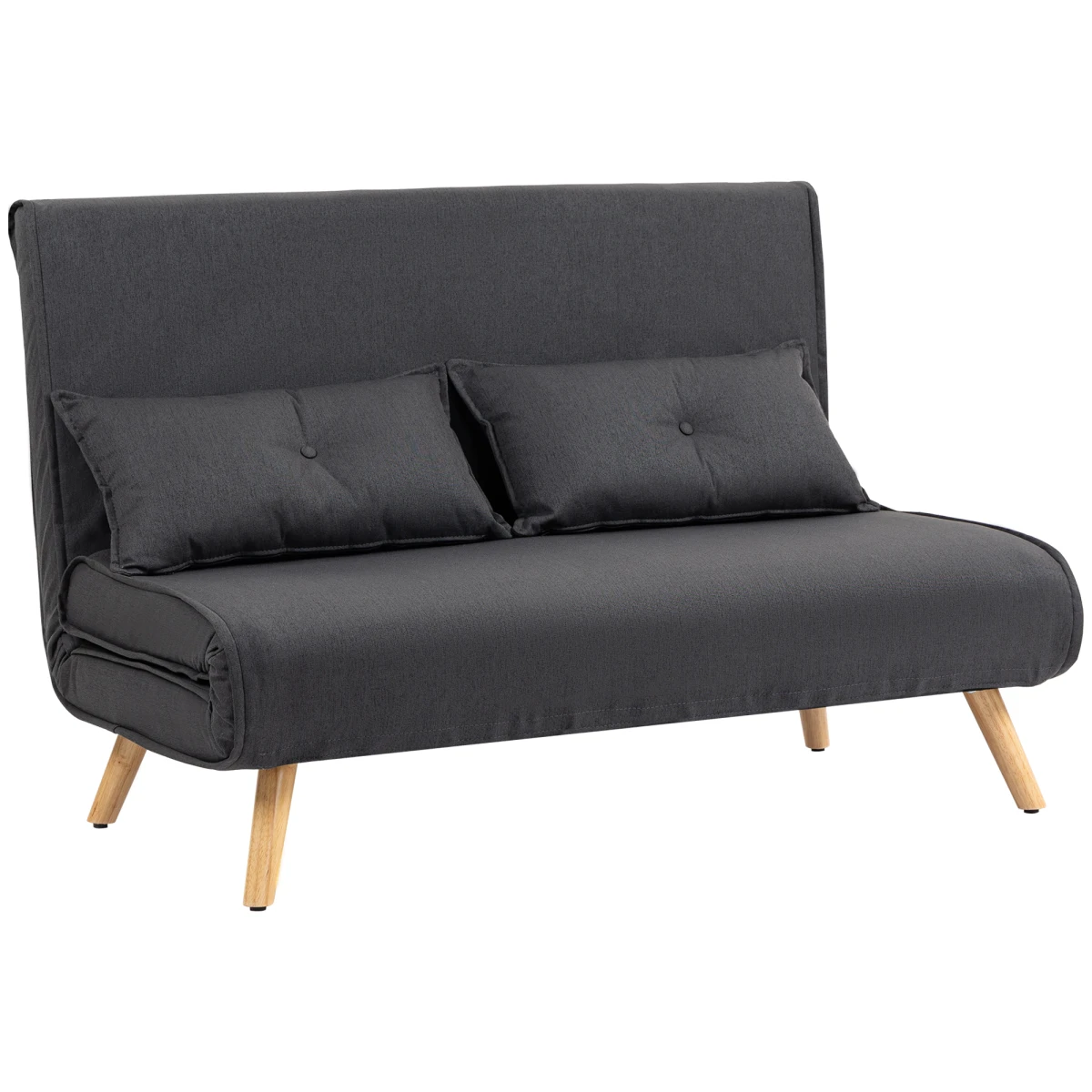 HOMCOM HOMCOM Sofa Bed Two Seater Click Clack Comfort Living Room - Sofa Bed