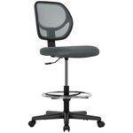 Vinsetto Swivel Mesh Chair 50 To 70 Cm With Footrest Office by Vinsetto