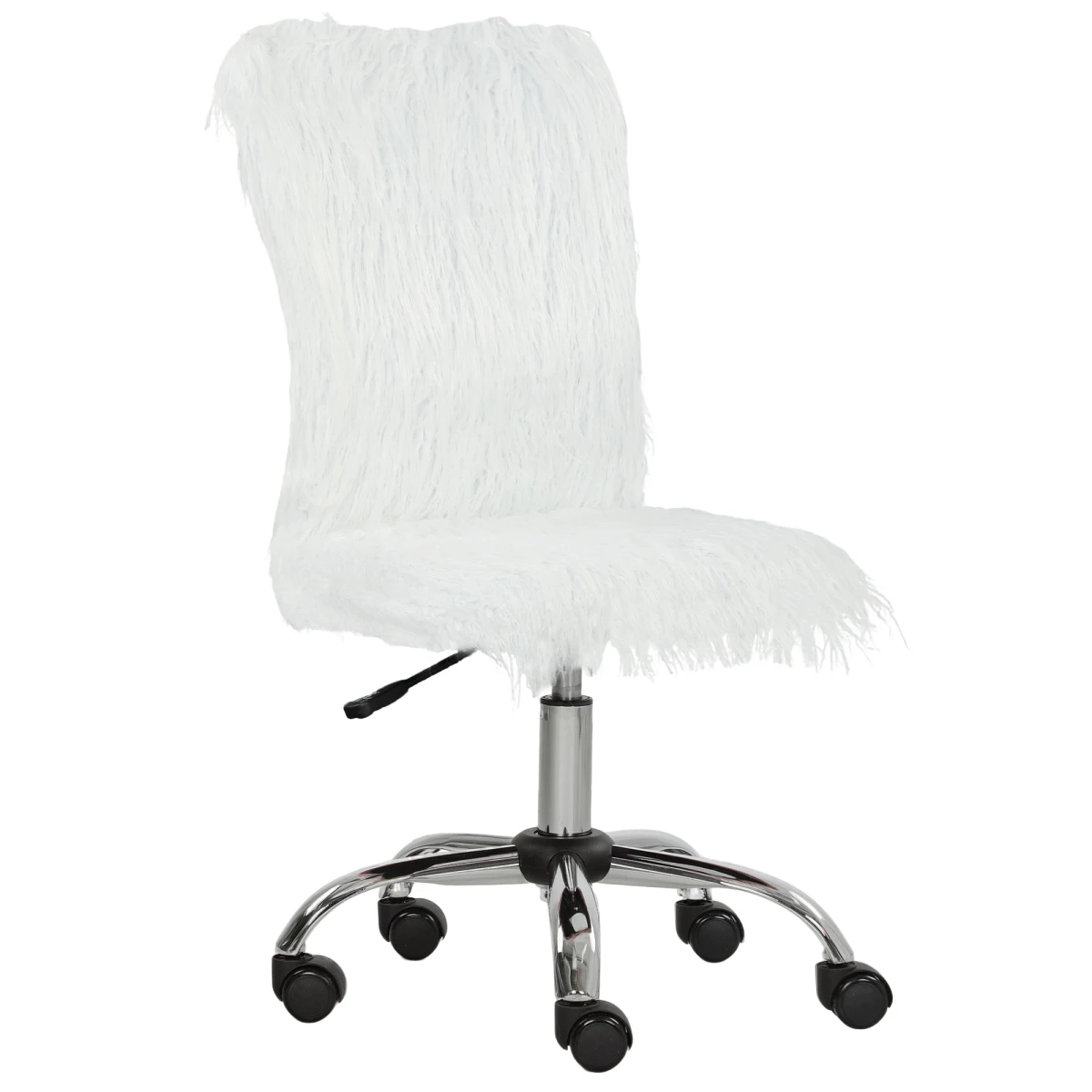 HOMCOM HOMCOM Armless Makeup Vanity Chair 360Swivel Home - Office Chair
