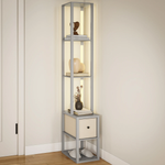 HOMCOM HOMCOM Floor Lamp Tall LED Storage Reading - Lamp