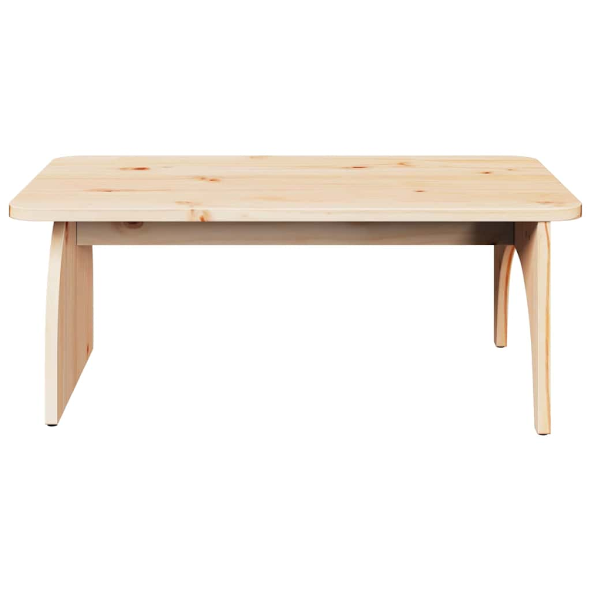 VidaXL Coffee Table 80 x 50 x 31 cm Natural Pine Living Room offers rustic natural pine surface for living rooms.