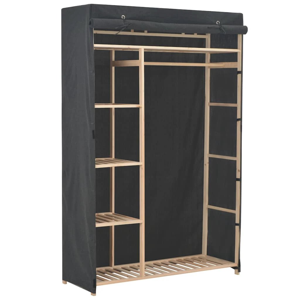 vidaXL vidaXL Wardrobe Fabric and Pinewood 110x40x170 cm - Wardrobe