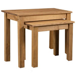 vidaXL vidaXL Nesting Tables 2 pcs Solid Pine Wood Panama Range - Nest of Tables