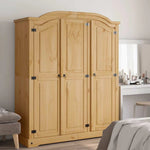 vidaXL vidaXL Wardrobe Mexican Pine Corona Range 3 Doors Grey - Wardrobe