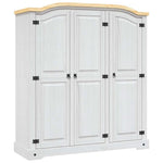 vidaXL vidaXL Wardrobe Mexican Pine Corona Range 3 Doors Grey - Wardrobe