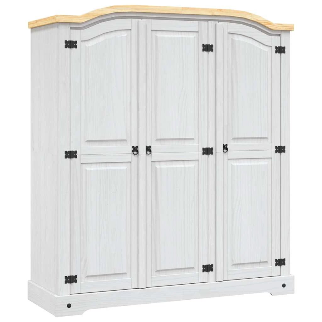 vidaXL vidaXL Wardrobe Mexican Pine Corona Range 3 Doors Grey - Wardrobe