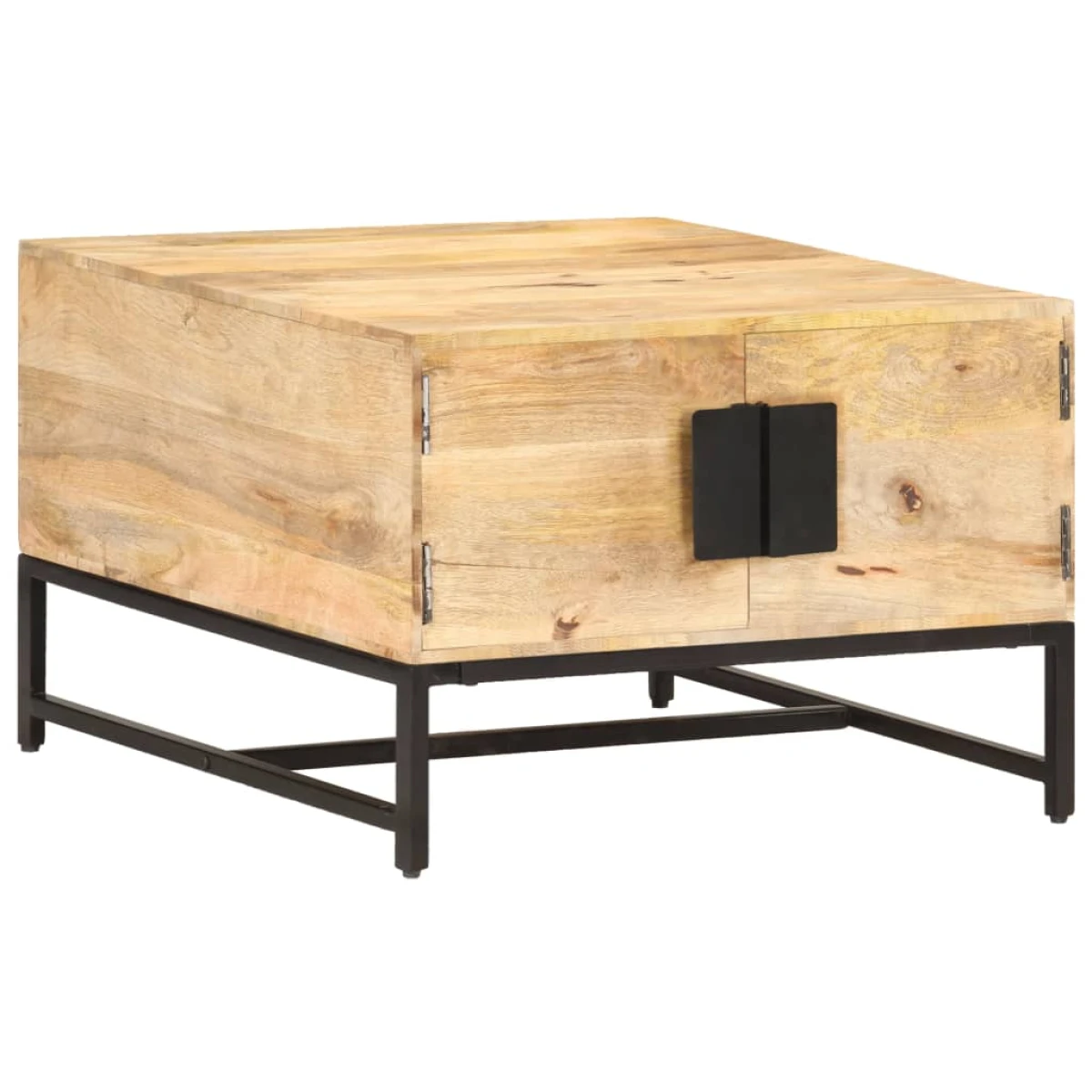 vidaXL VidaXL Coffee Table 67x67x45 cm Solid Mango Wood Rustic Finish For Living Room Decor - Coffee Table