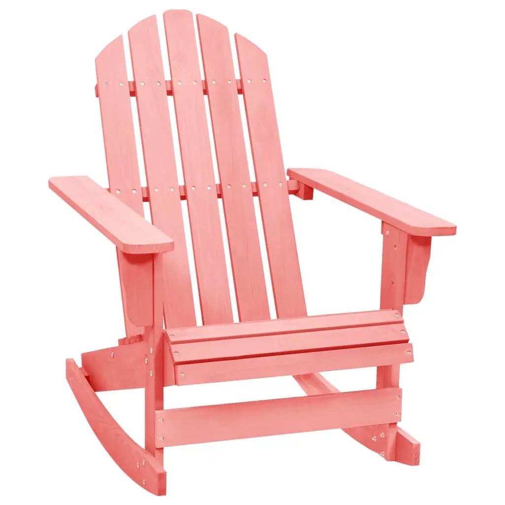 vidaXL vidaXL Garden Rocking Chair Wood Grey - Garden Chairs