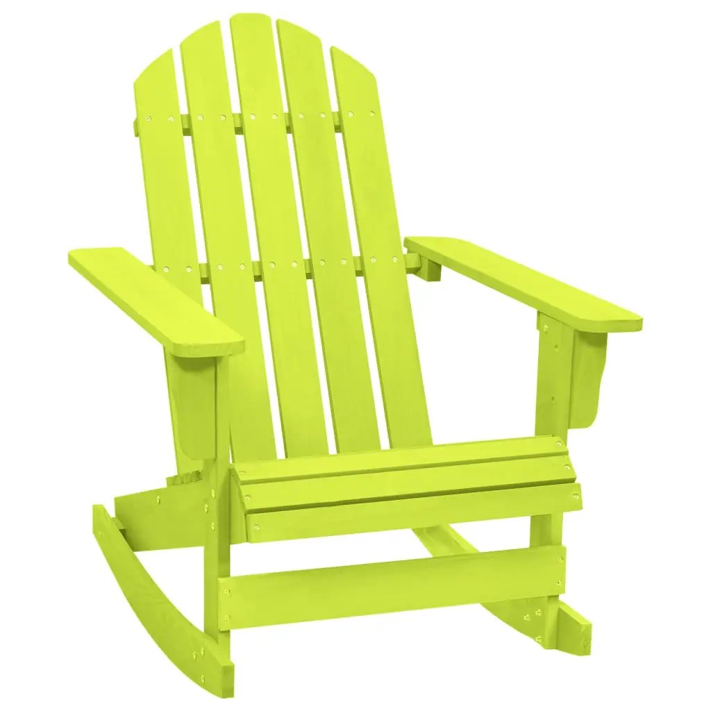 vidaXL vidaXL Garden Rocking Chair Wood Grey - Garden Chairs