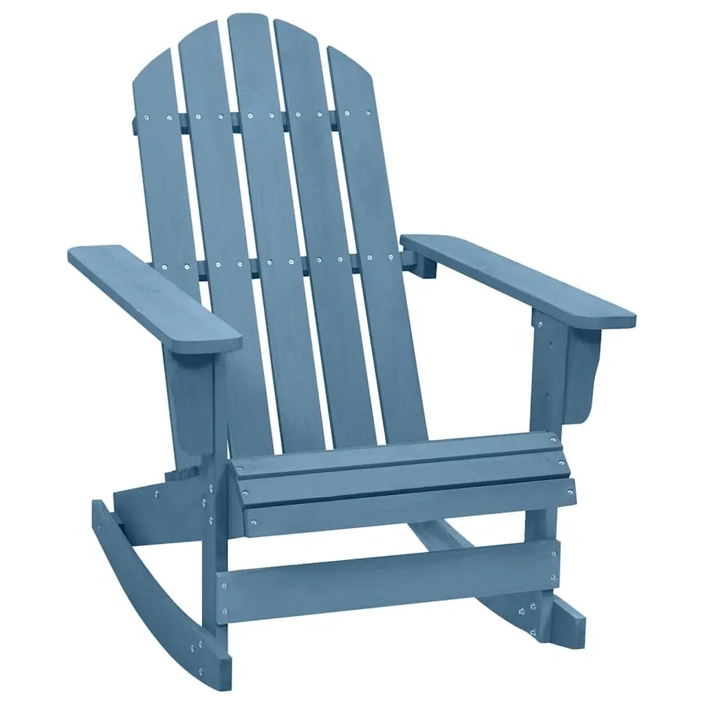 vidaXL vidaXL Garden Rocking Chair Wood Grey - Garden Chairs