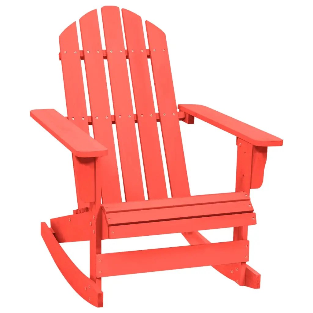 vidaXL vidaXL Garden Rocking Chair Wood Grey - Garden Chairs