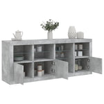vidaXL vidaXL Sideboard with LED Lights White 164x37x67 cm - Sideboard
