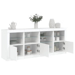 vidaXL vidaXL Sideboard with LED Lights White 164x37x67 cm - Sideboard