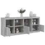 vidaXL vidaXL Sideboard with LED Lights White 164x37x67 cm - Sideboard