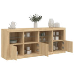 vidaXL vidaXL Sideboard with LED Lights White 164x37x67 cm - Sideboard