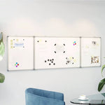 vidaXL vidaXL Magnetic Whiteboard Foldable 160x40x1.7 cm Aluminium - Whiteboard