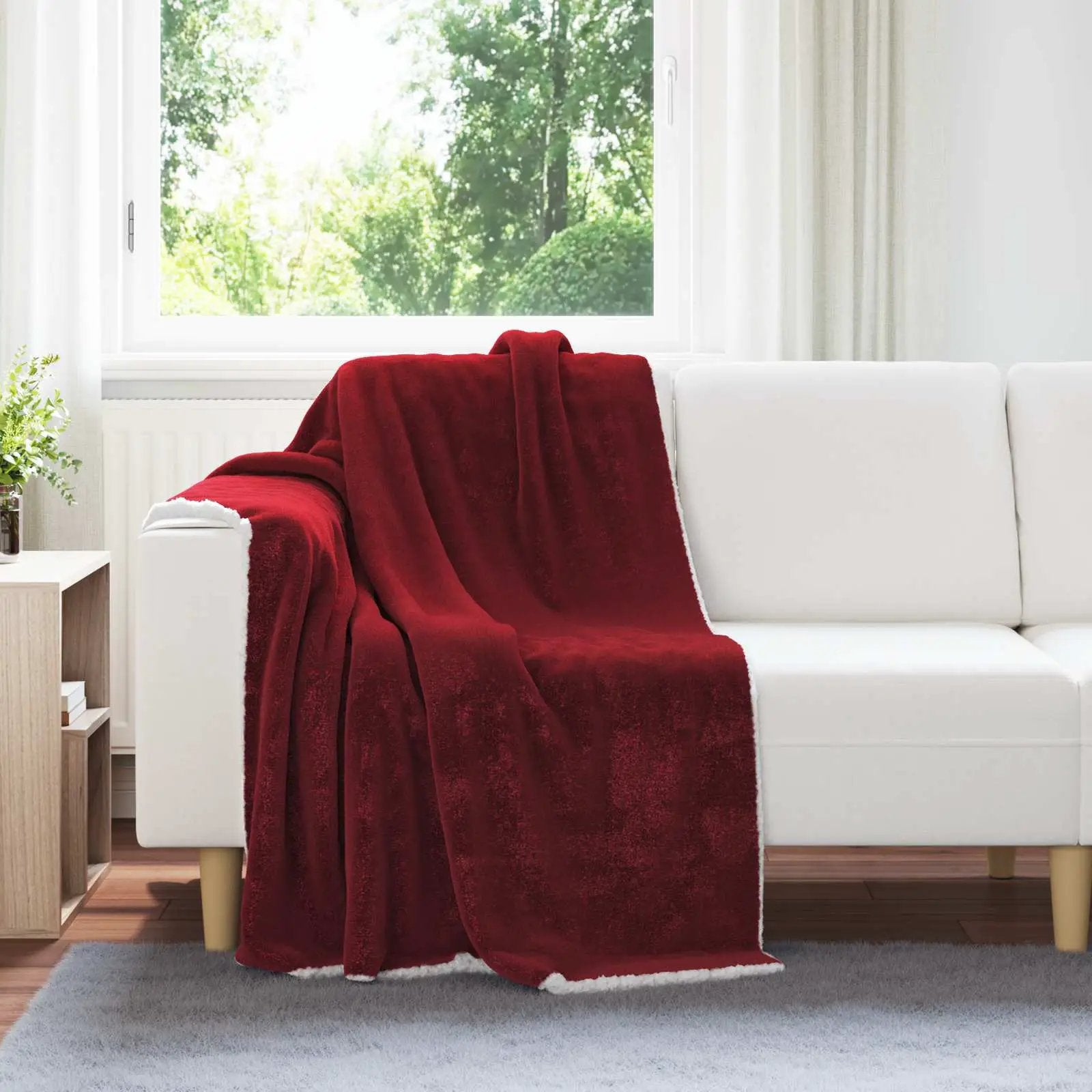 vidaXL vidaXL Throw Blanket Beige 130 x 150 cm Fleece - Throws