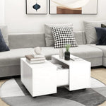 vidaXL Coffee Table 60x60x38 cm Black Oak Engineered Wood Modern Living Room Centerpiece by vidaXL