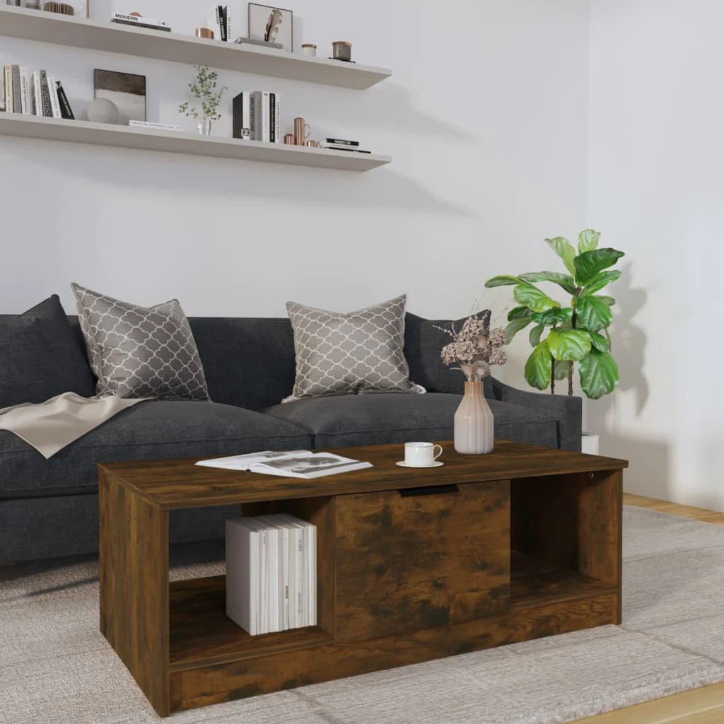 vidaXL VidaXL Coffee Table 102x50x36 cm Engineered Wood Minimalist Modern Living Room Decor - Coffee Table