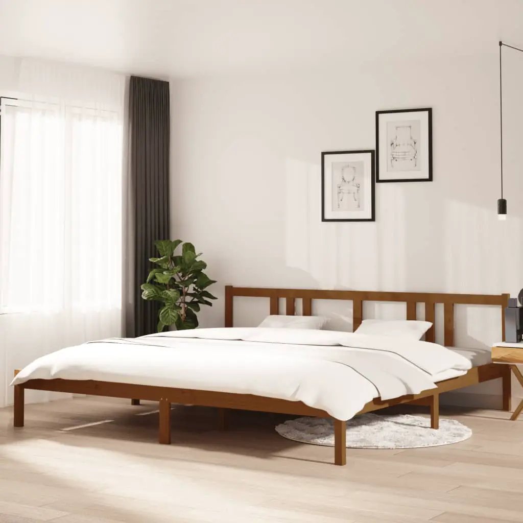 vidaXL vidaXL Bed Frame without Mattress Solid Wood 75x190 cm Small Single Small Single - Bed Frames