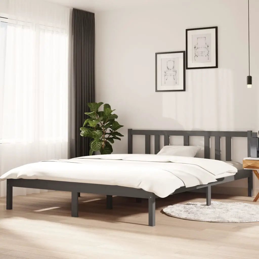 vidaXL vidaXL Bed Frame without Mattress Solid Wood 75x190 cm Small Single Small Single - Bed Frames