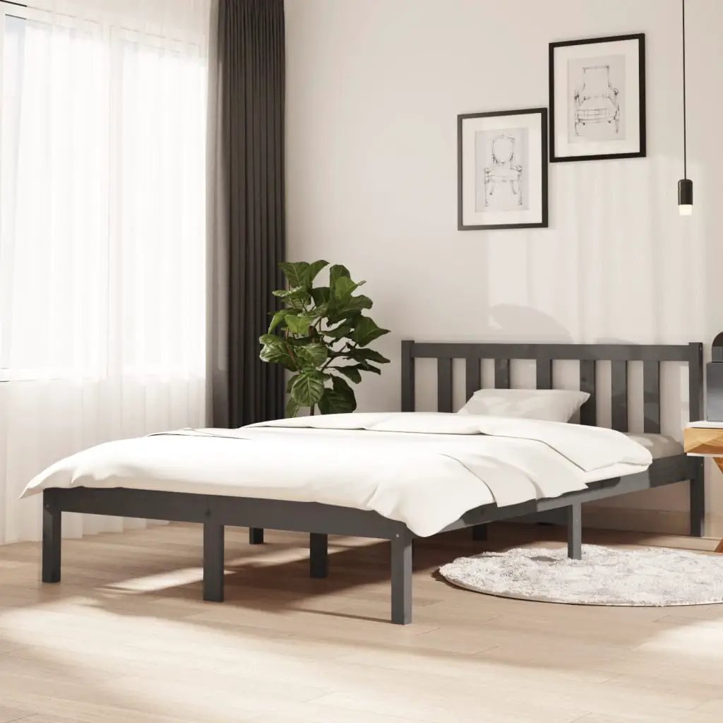 vidaXL vidaXL Bed Frame without Mattress Solid Wood 75x190 cm Small Single Small Single - Bed Frames
